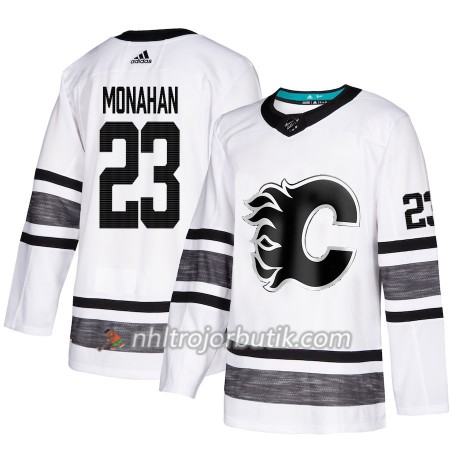 Män Ishockey Calgary Flames tröja Sean Monahan 23 Vit 2019 All-Star Adidas Authentic